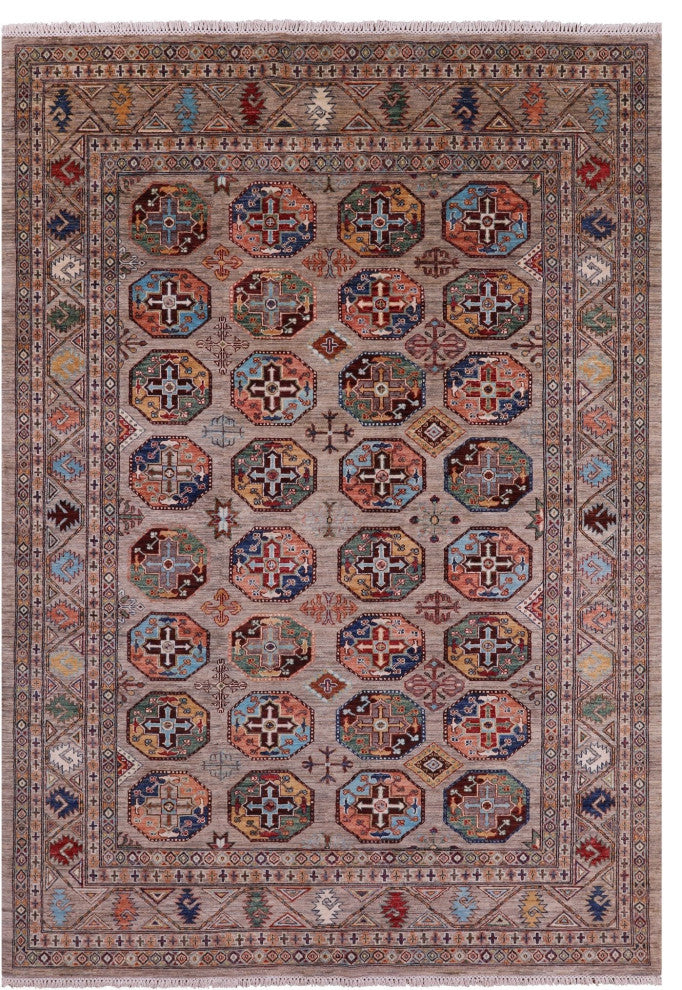 6' 8" X 9' 8" Bokhara Handmade Rug Q11318