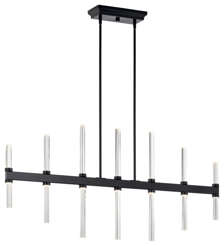 Sycara LED Chandelier, Faceted Crystal, 14 Light