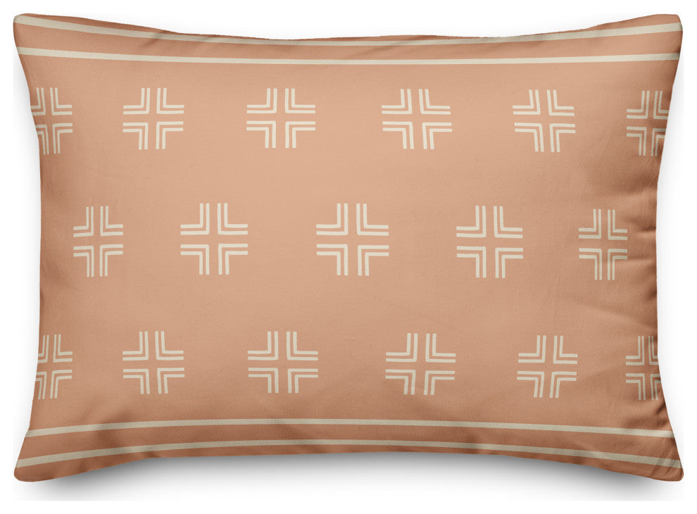 Blush Mudcloth 14x20 Spun Poly Pillow