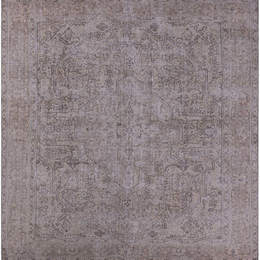 Ahgly Company Indoor Square Mid-Century Modern Area Rugs, 8' Square