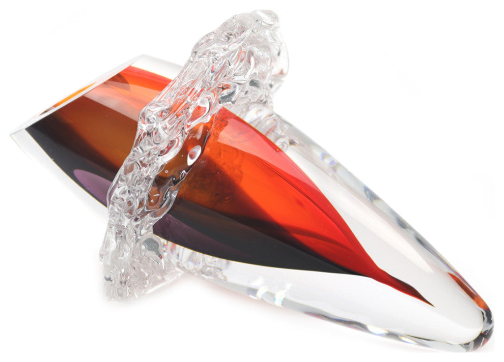 Murano Glass Design Cornucopia Abstract Sculpture