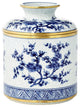 Blossom Tissue Box, Blue and White
