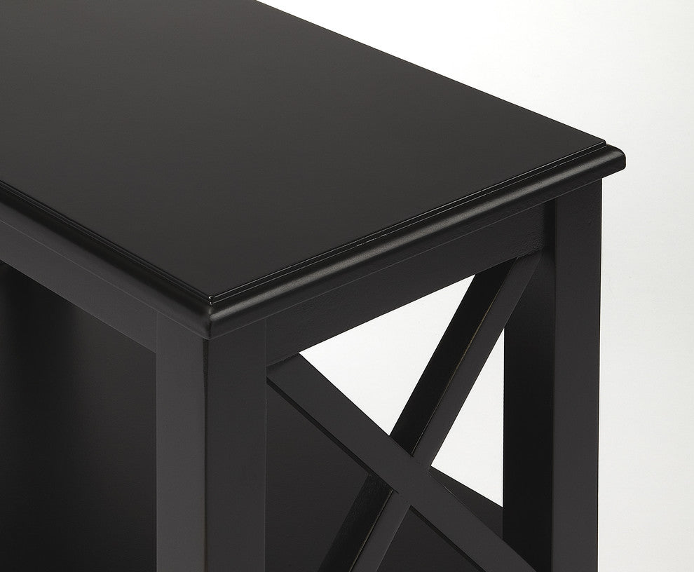 Dusty Trail Vance Bookcase, Black