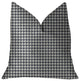 Element Black and White Luxury Throw Pillow, 20"x20"