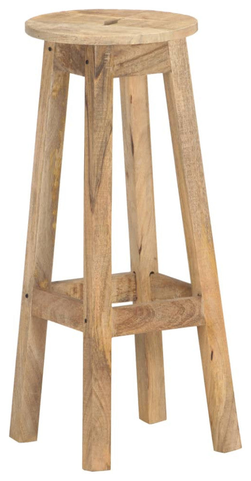 vidaXL Bar Stools 2 pcs Solid Mango Wood