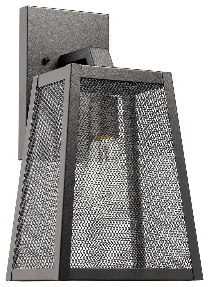 CHLOE Lighting EMERSON 1-Light Textured Black Outdoor Wall Sconce 15"