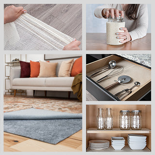 Gatto Felt Solid Area Rug Pad, Gray, 2' X 6'11''