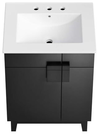 Miles 24" Bathroom Vanity - White Black