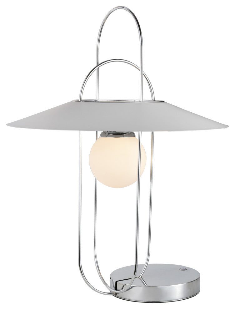 Lyra 24" ETL Certified Integrated LED Table Lamp, Chrome