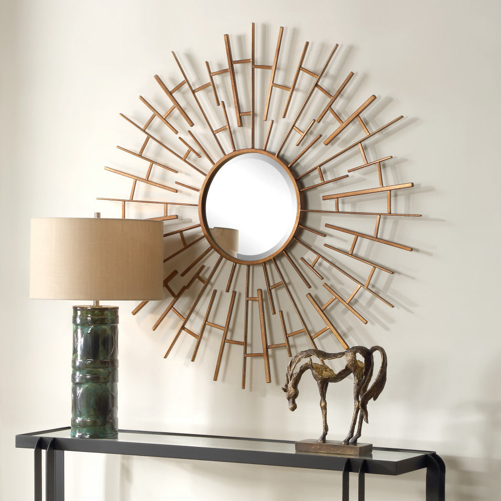 Uttermost - 09995 - Mirror - Tangled - Antiqued Golden Bronze