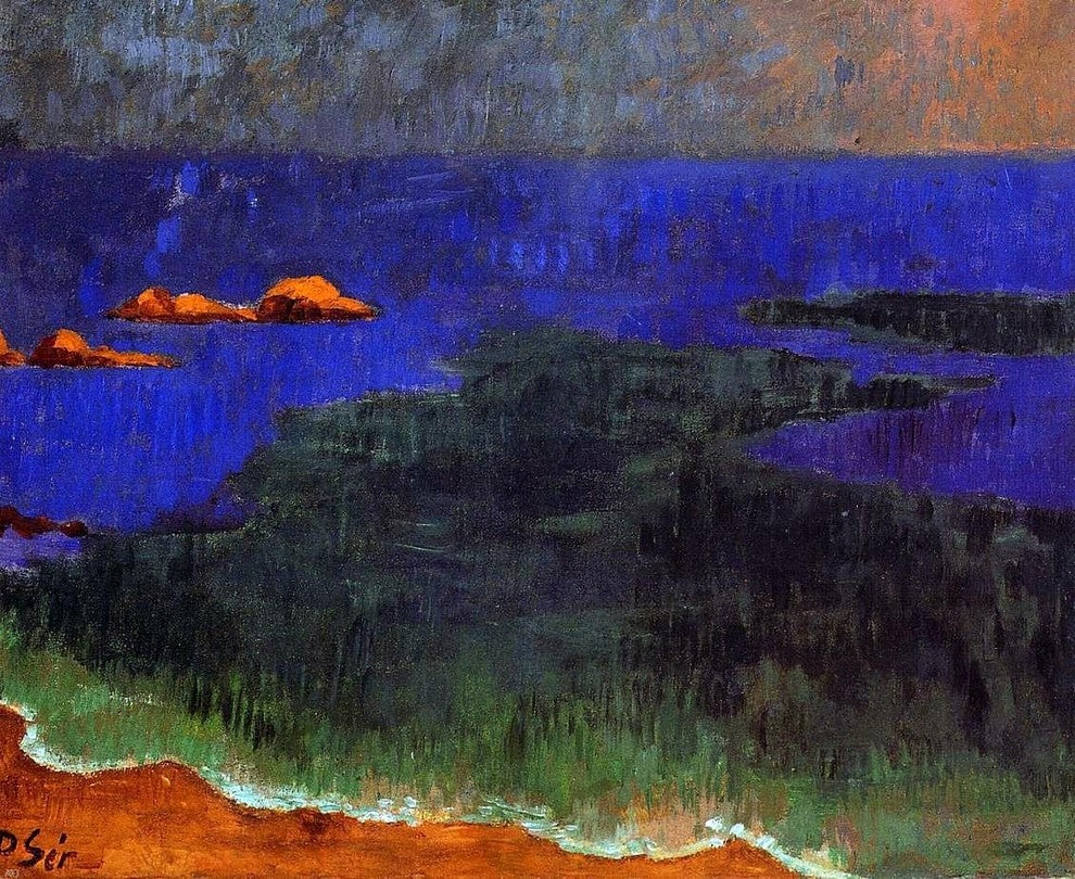 Paul Serusier The Seat at Poldu: Sunset, 20"x25" Wall Decal