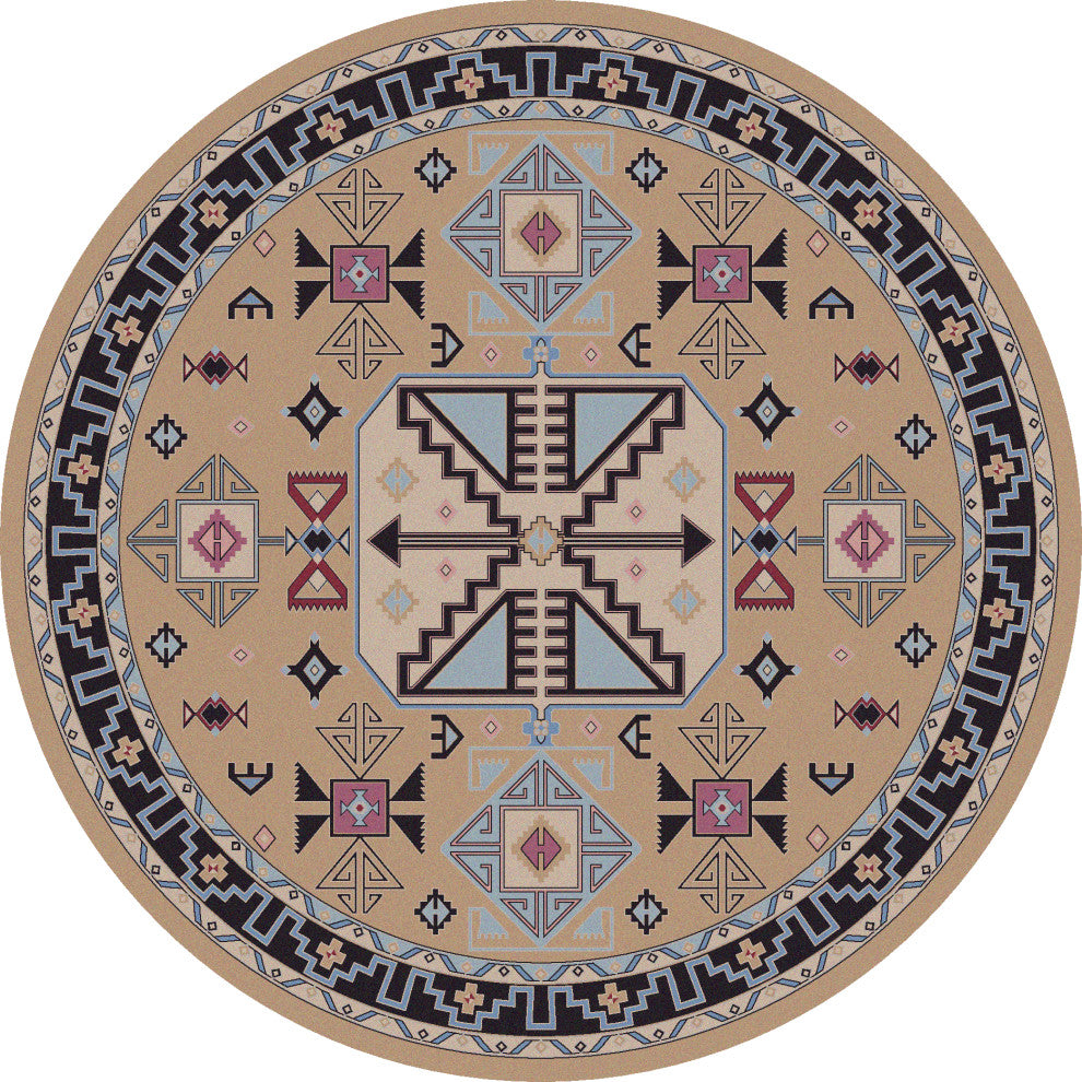 Copper Canyon, Blue, 8' Round