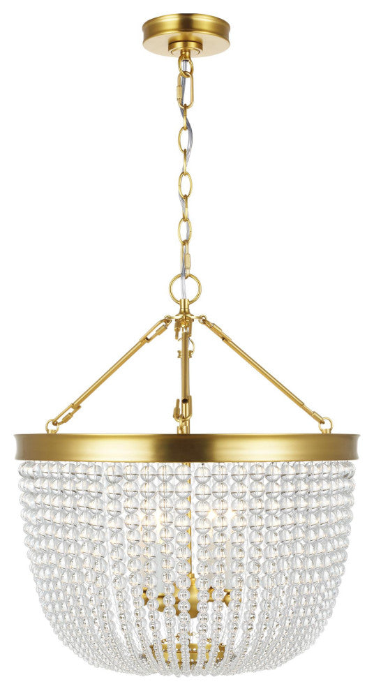 Summerhill Large Pendant, Burnished Brass
