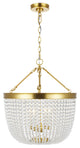 Summerhill Large Pendant, Burnished Brass