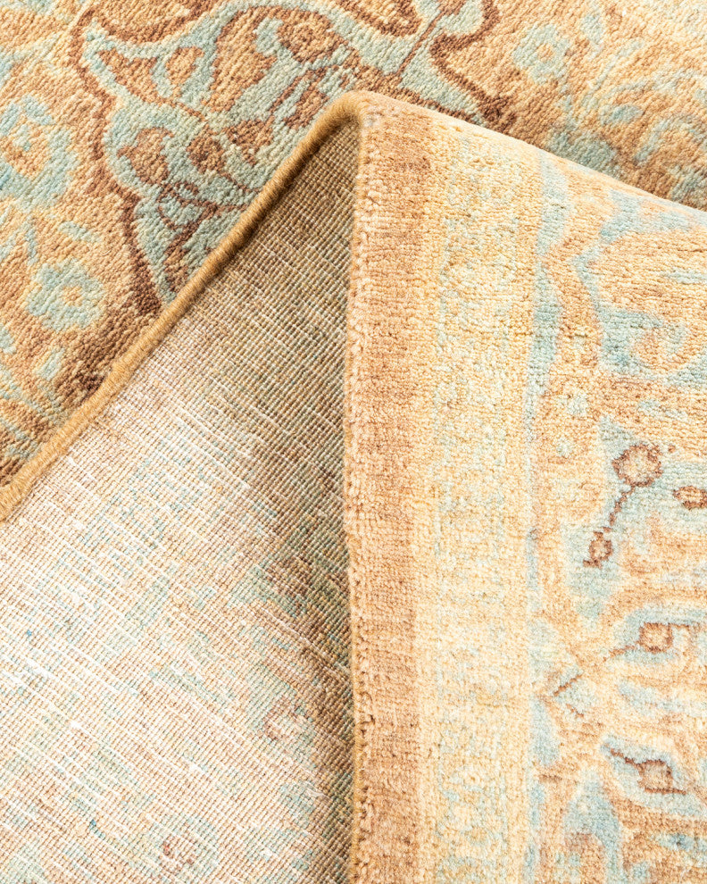 Ujjain, One-of-a-Kind Hand-Knotted Area Rug Brown, 3'0"x9'1"