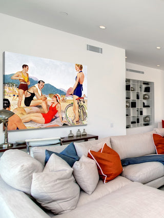 "Beach Pals" Painting Print on Wrapped Canvas