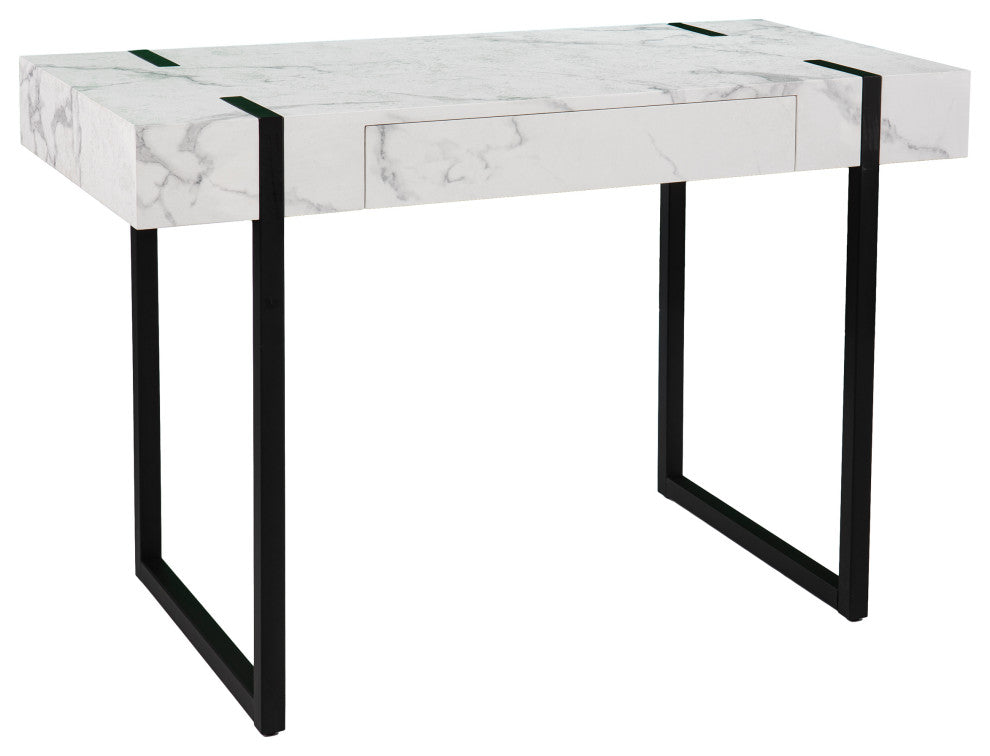 Bianca Modern Faux Marble Desk