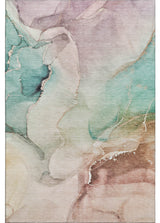 Premium Machine Washable Mayfield AMF521 Teal 5' x 7'6" Rug