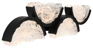 Moon Integrated LED Wall Light, Black