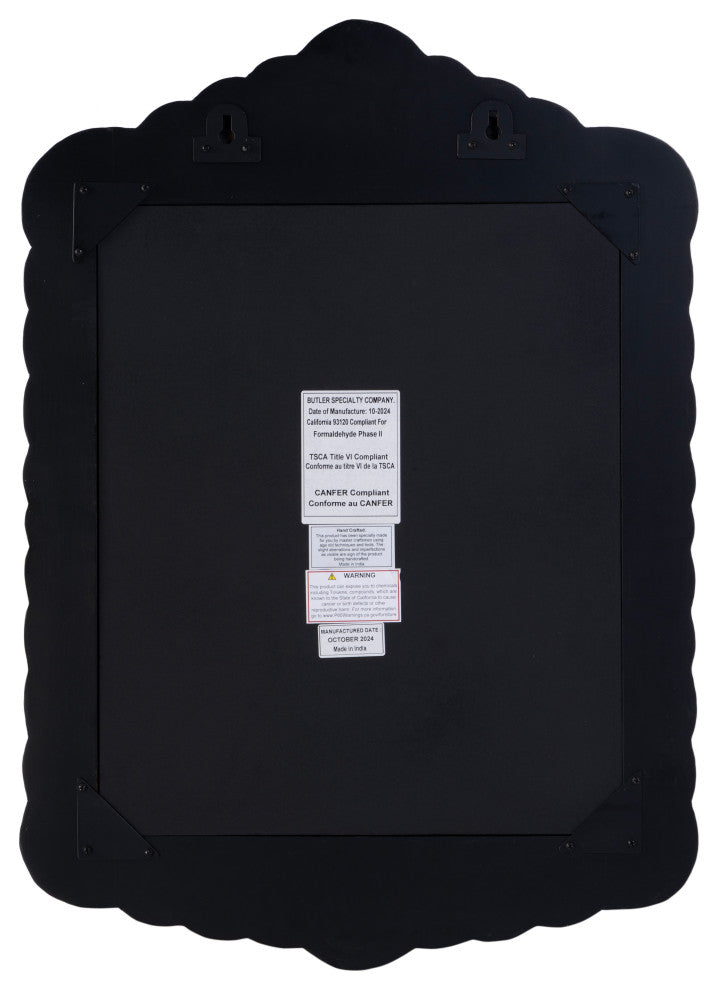 Vivienne 20" W x 28" H Bone Inlay Vertical Accent Wall Mirror