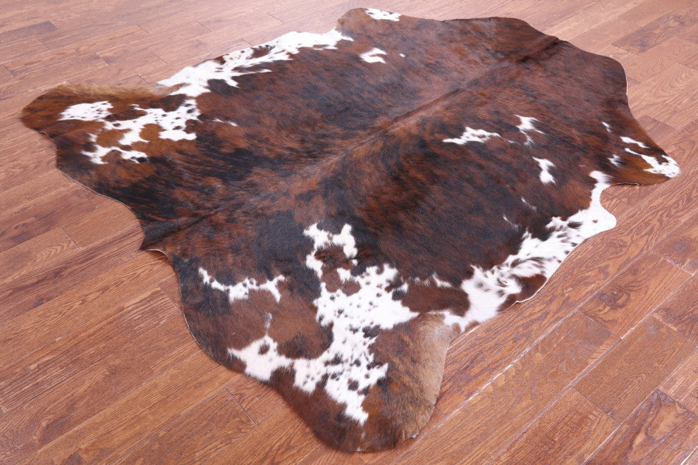 6' 6" X 6' 1" Natural Cowhide Rug C2361