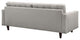 Modern Urban Contemporary Armchair and Sofa 2-Piece Set, Light Gray Fabric