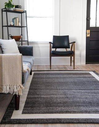 Unique Loom Black Del Mar Maria 2' 2 x 3' 0 Area Rug
