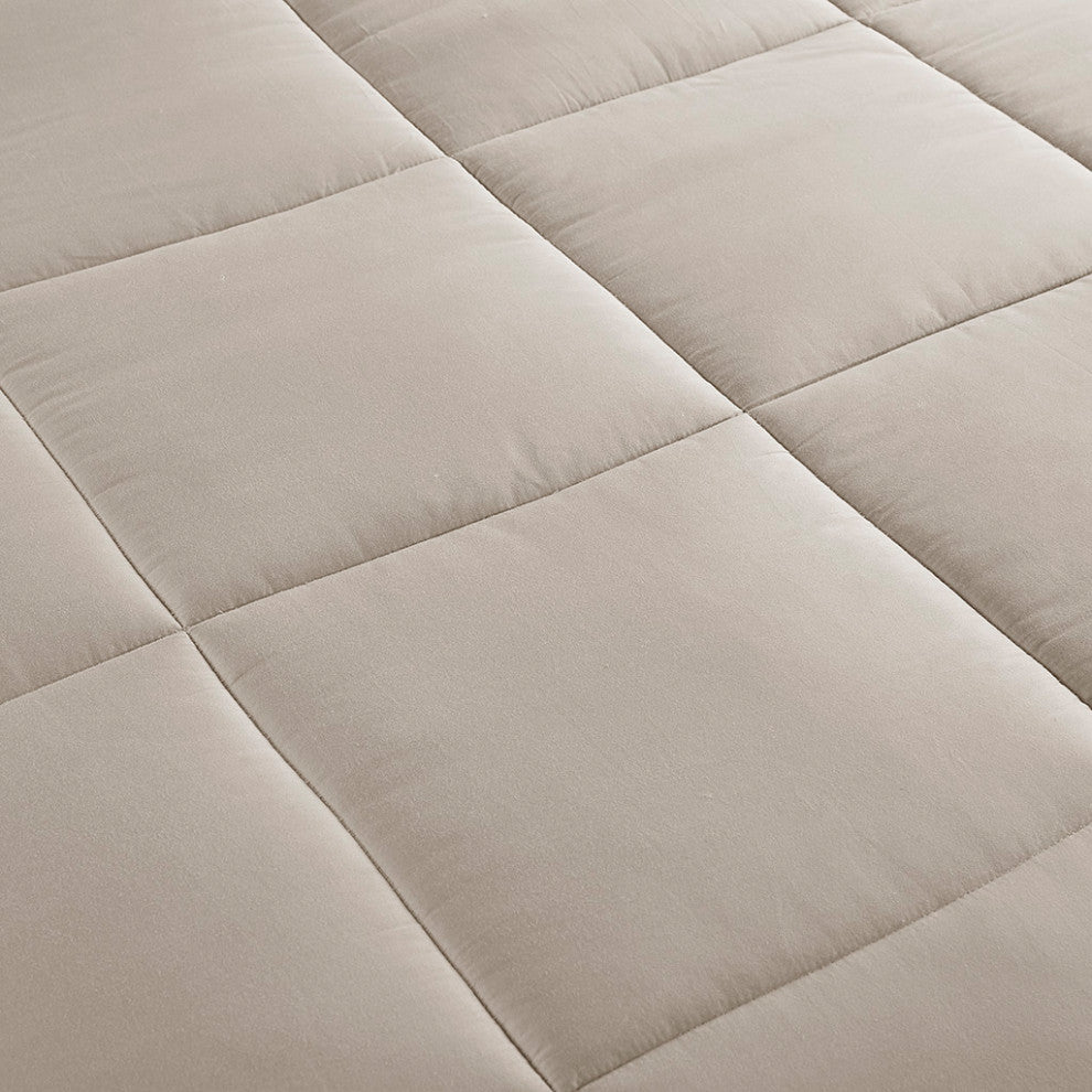 Madison Park 300 Thread Count Cotton Shell Luxury Down Alternative Comforter
