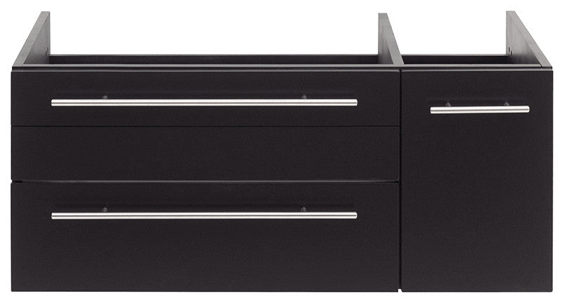 Lucera Wall Mount Undermount Sink Bathroom Cabinet, Espresso, Left