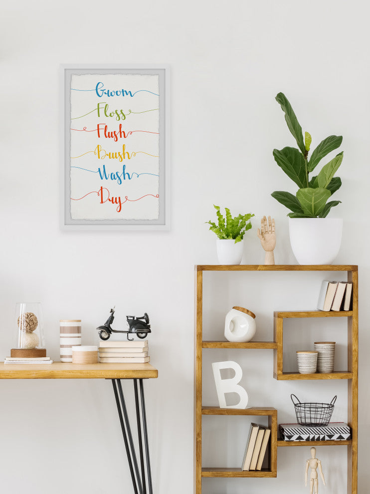 "Brush and Wash" Framed Painting Print, 8x12