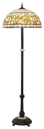 Meyda Lighting 229125 62" Wide Tiffany Turning Leaf Floor Lamp