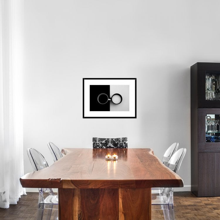 "Opposites Attract" Framed Digital Print by Carmen Gradinaru, 30x22"