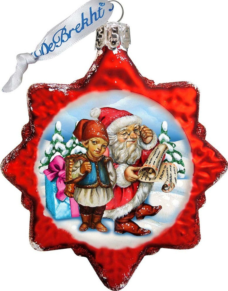 Keepsake Christmas Tale Scenic Glass Ornament