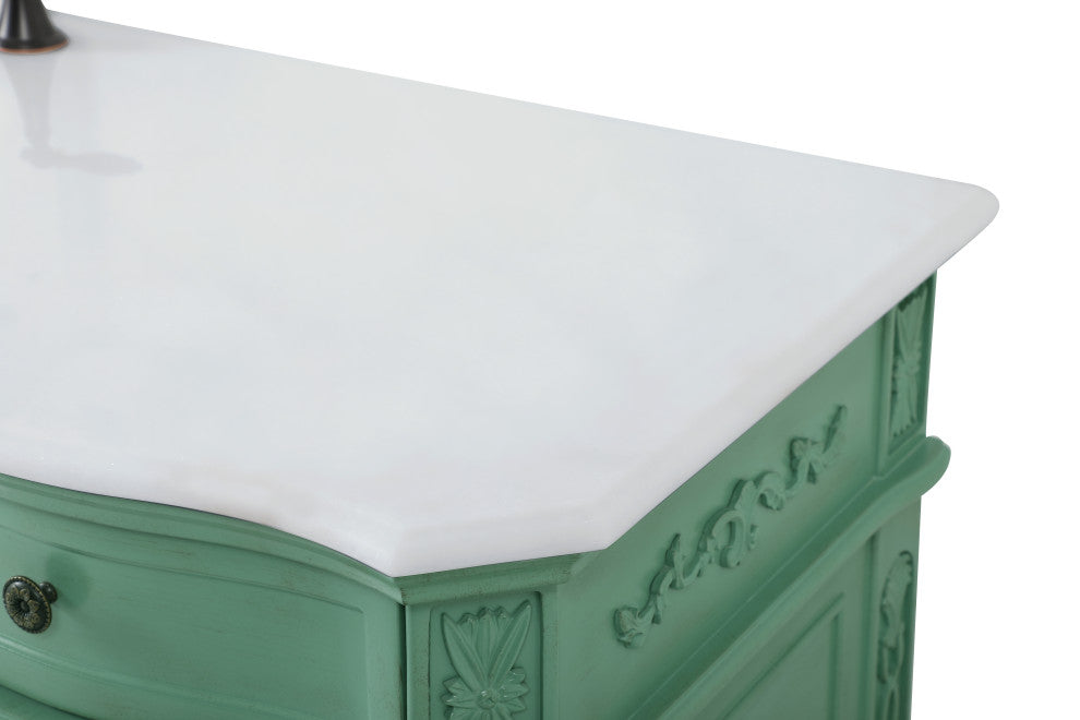 Bathroom Vanity, Vintage Mint, 60", Single Sink