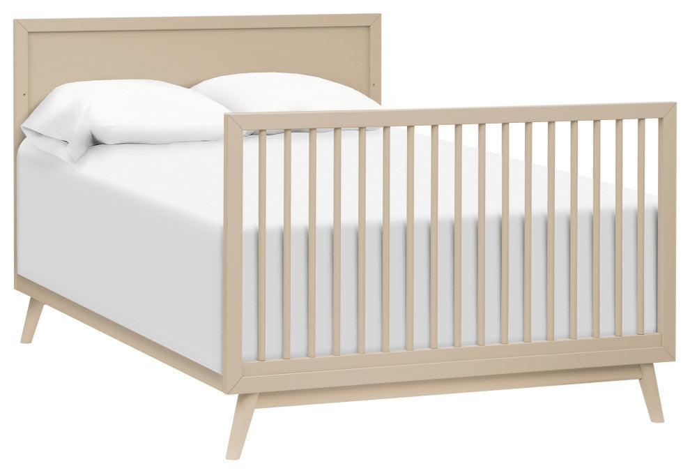 Palma 4-in-1 Convertible Crib With Toddler Bed Conversion Kit, Taupe