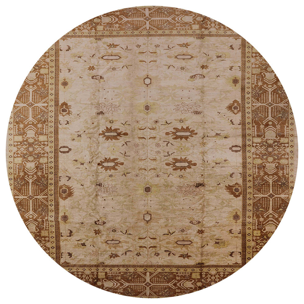 Ahgly Company Indoor Round Mid-Century Modern Area Rugs, 4' Round