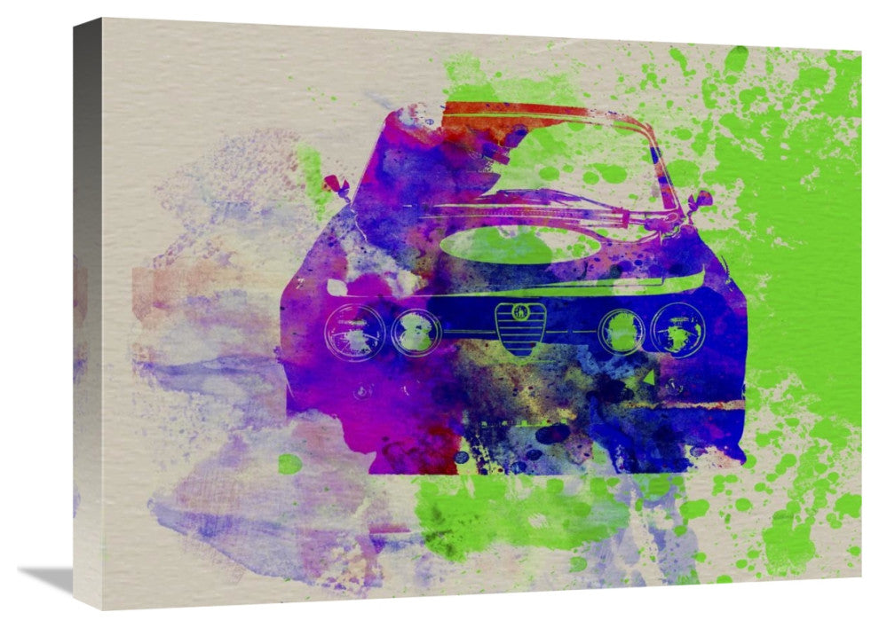 "Alfa Romeo Front Watercolor 1" Fine Art Print