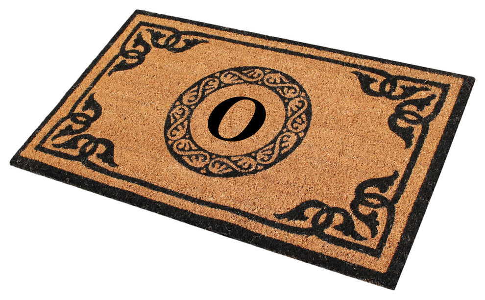A1HC First Impression Geneva Monogrammed Entry Doormat 24"x39", O