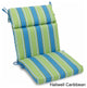 22"x45" Spun Polyester Squared Seat/Back Chair Cushion, Haliwell Caribbean