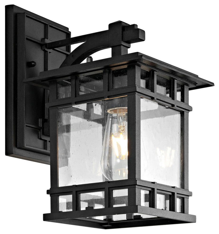 Safavieh Grayter Outdoor Wall Lantern Black