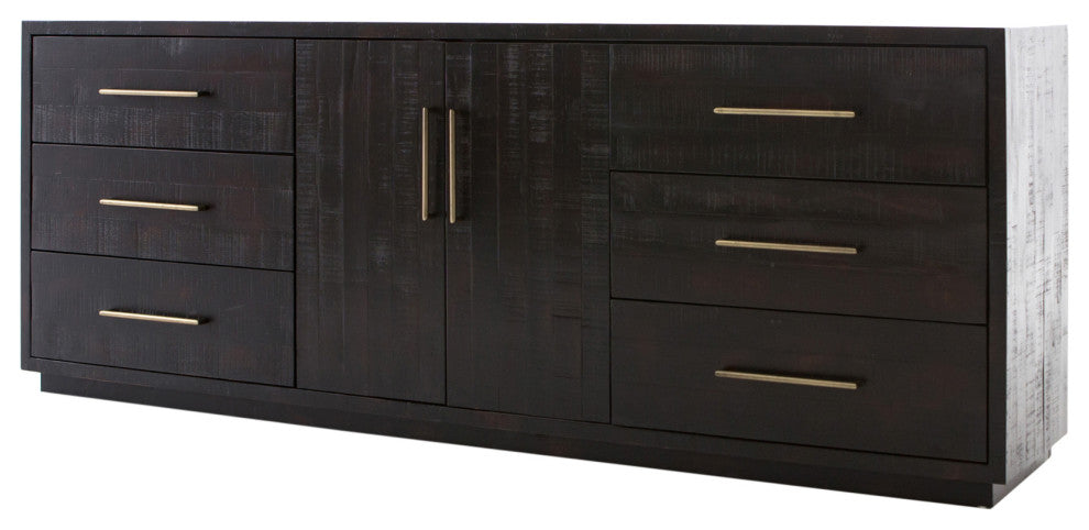 Suki Large Media Console-Burnished Black