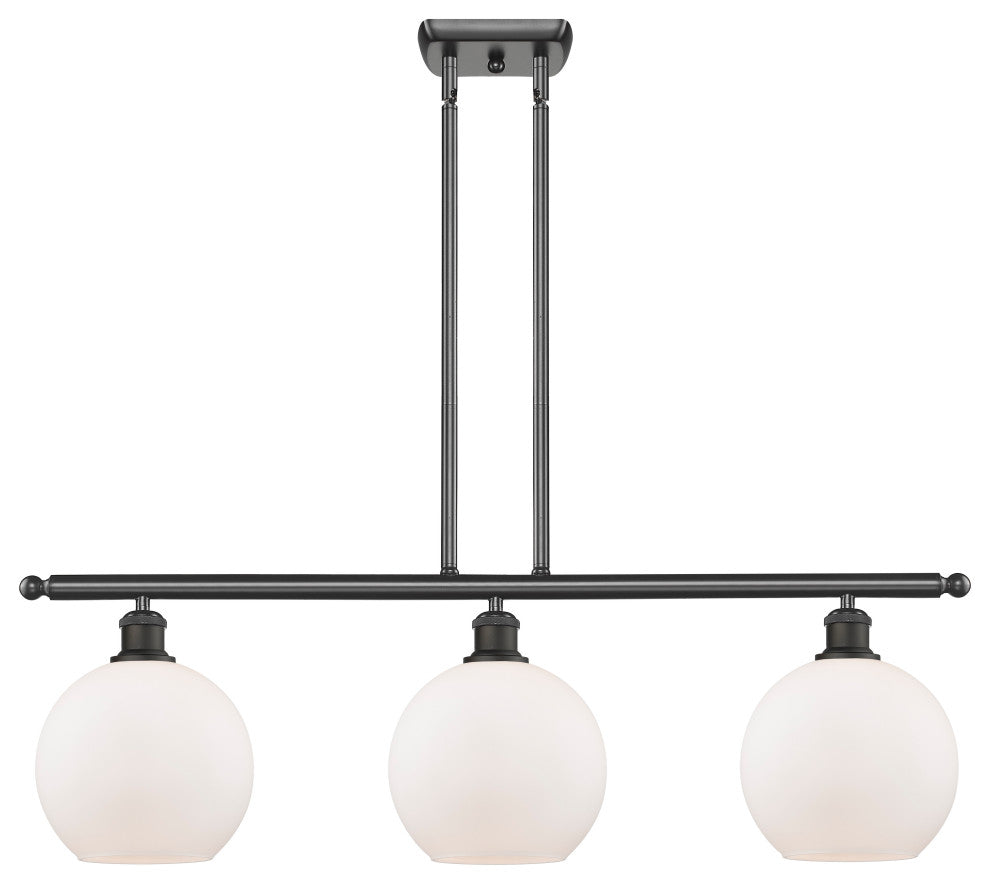 Innovations Lighting 516-3I-OB-G121-8 Athens 3 Light 36" Island Light