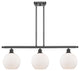 Innovations Lighting 516-3I-OB-G121-8 Athens 3 Light 36" Island Light