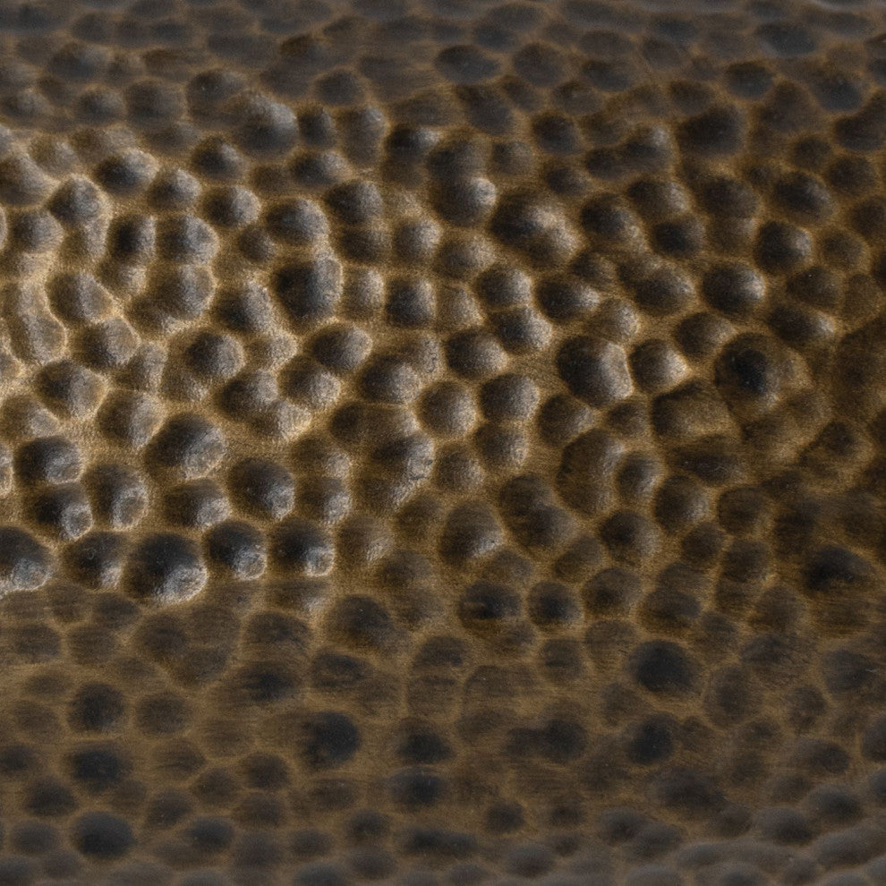 Rectangle Pendant, Hammered Brass, Polished Chrome, Incandescent