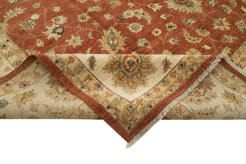 Rug N Carpet - Handwoven Oriental 11' 10" x 18' 4" Oversize Oushak Area Rug