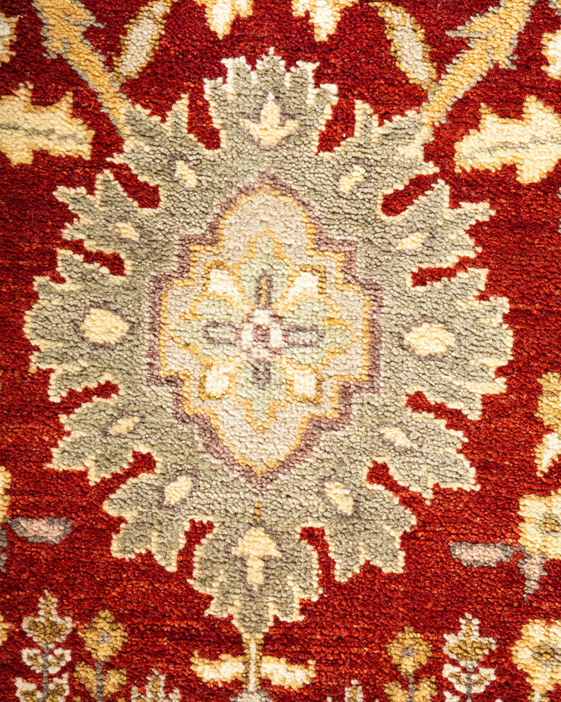 Mogul, One-of-a-Kind Hand-Knotted Area Rug Red, 8'2"x10'3"
