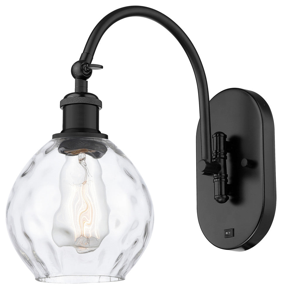 Innovations 518-1W-BK-G362-LED 1-Light Sconce, Matte Black