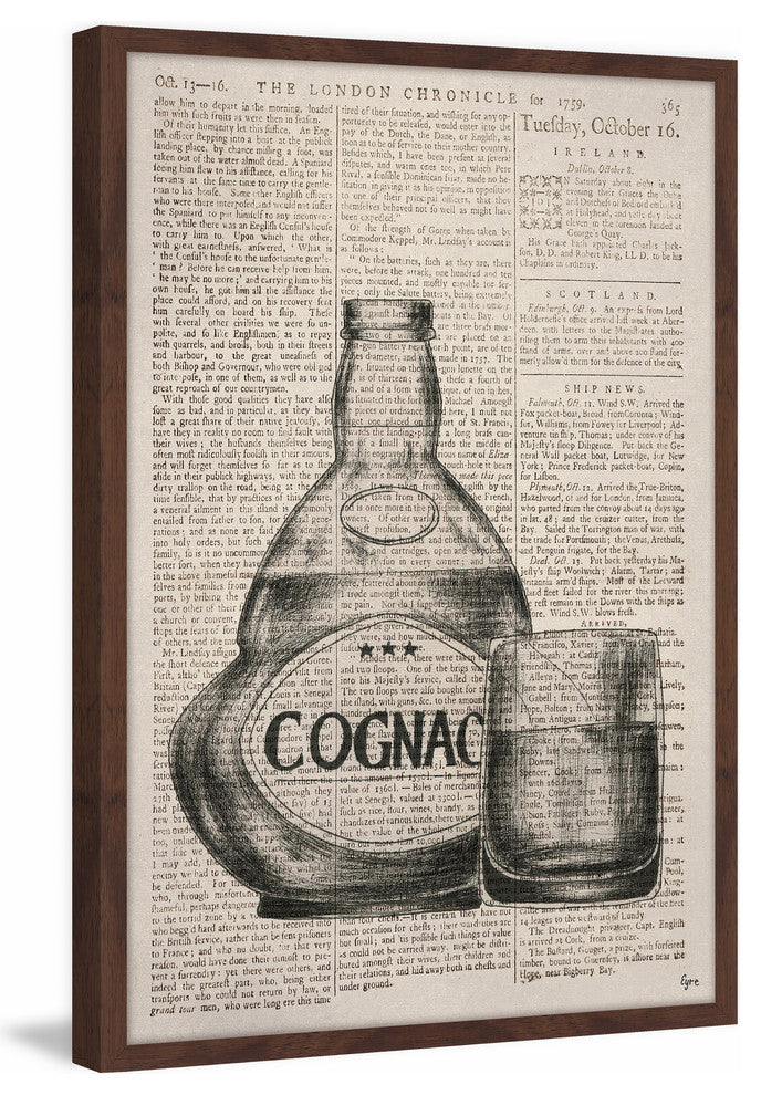 "French Cognac" Framed Painting Print, 16"x24"