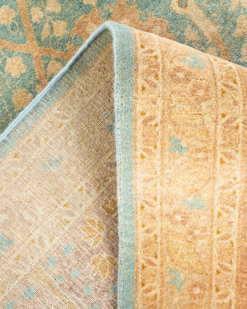 Mogul, One-of-a-Kind Hand-Knotted Area Rug Light Blue, 6' 3" x 8' 10"
