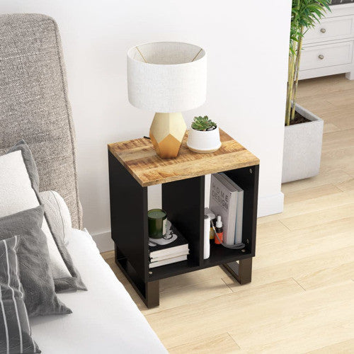 vidaXL Coffee Table Console Side End Table Solid Wood Mango and Engineered Wood